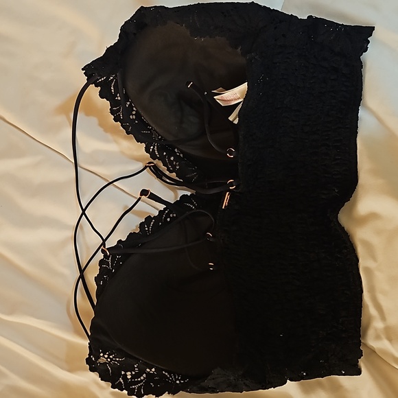 Set of 2 PINK bralettes - Picture 3 of 9